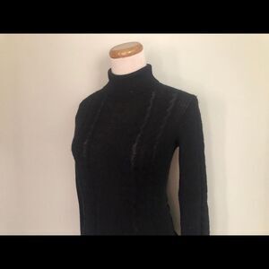 🆕 [Yuka] Black Semi Sheer Turtleneck Sweater Sz: S